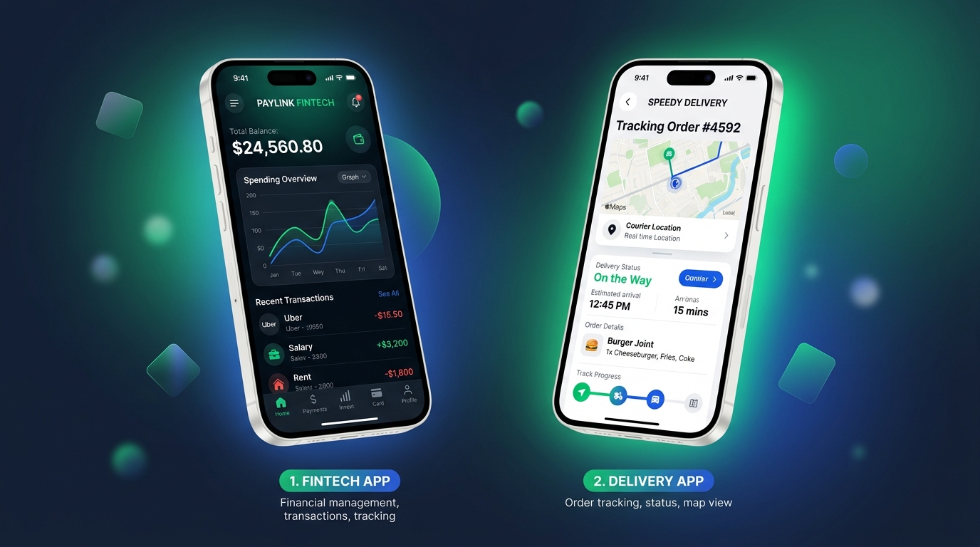 PayLink Fintech and Speedy Delivery Mobile Apps